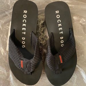 Rocket Dog Black Wedge Sandals